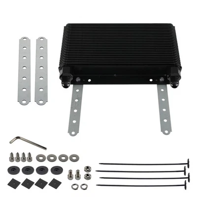 Universal 24 Row Oil Cooler 48 Plate Transmission  w/AN8 Fittings For Baja Bug - Image 1 of 4