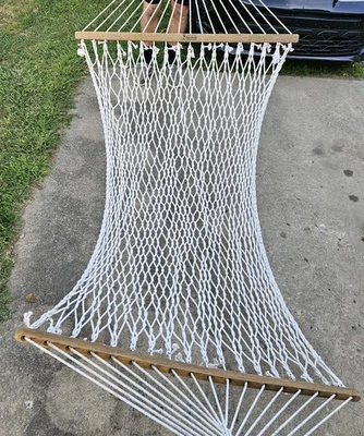 Hamaca Hatteras Grande 6 Pies Cuerda Dura Original Cuerda Beige  Foto 1 de 4