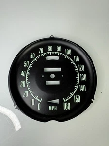 AC Delco 6496851 Chevrolet Corvette C3 Speedometer Faceplate Green Numbers - Picture 1 of 5