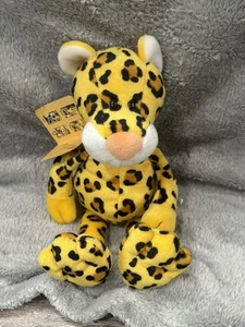 Vintage Enesco Nici Leopard Cheetah Stuffed Plush New BB8 - Picture 1 of 3