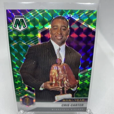 2021 Mosaic Cris Carter Minnesota Vikings #277 Green Prizm - Image 1 of 2