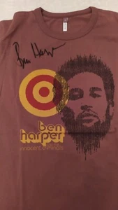 Ben Harper Autographed T-Shirt - Original Signed - Picture 1 of 5