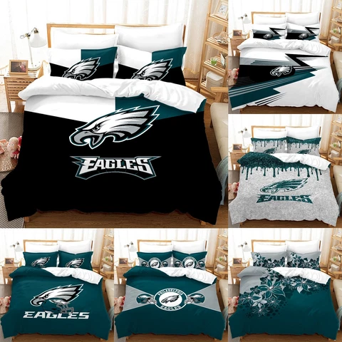 Philadelphia Eagles Bedding Sets Cotton Blend Duvet Cover Pillowcase Quilt Cover Cover