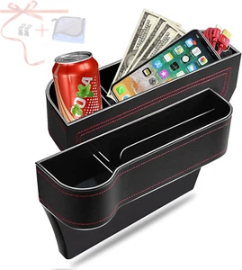 Car Seat Gap Filler Organizer, 2 Pack Multifunctional Car Seat Organizer, Auto C - Picture 1 of 12