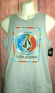 MENS VOLCOM GRAY TANK TOP T-SHIRT SIZE S - Picture 1 of 1