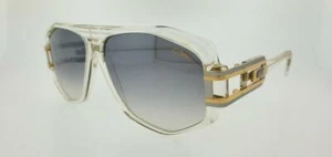 CAZAL SUNGLASSES 163 065 59MM CRYSTAL GOLD FRAME SILVER MIRROR GREY GRADIENT LEN - Picture 1 of 7