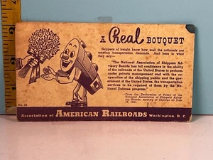1941 American Railroads Shippers of Freight ink blotter. - Picture 1 of 2