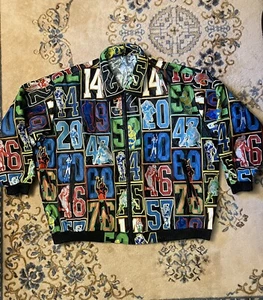 Vintage MVP Football Lederjacke schwarz All Over NFL bestickt Al-Wissam Inspire - Bild 1 von 12