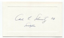 Carl Ludwig Schmitz Signed Card Autographed Science Artist