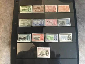 FRANCOBOLLI - TURKS & CAICOS ISLAND - KGVI - 1950 - SET MTD MINT AS SHOW - Foto 1 di 2