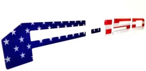 NEW 18-20 Ford F150 Tailgate Inserts Decals Letters Stickers 3D US USA RED WHITE - Foto 1 di 3