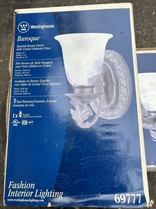 Westinghouse Baroque Single Light Bronze Finish Interior Wall Fixture 69777 - Picture 1 of 4