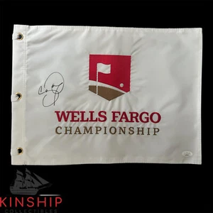 Jason Day signed Wells Fargo Pin Flag JSA COA Masters PGA Golf Auto G70 - Picture 1 of 1