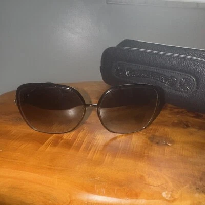 Chrome Hearts Sunglasses + Case SBK/SS 62-14 128 SLUNT Silver B8 - Image 1 of 4