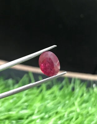 2.4ct Natural Ruby nice color and Luster Gem Afghanistan Unheated Untreated - Image 1 of 4