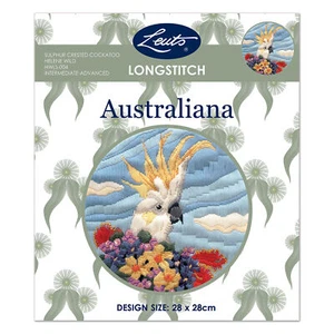 SULPHUR CRESTED COCKATOO Australiana Longstitch Kit, Helen Wild HWLS-004 - Imagen 1 de 1