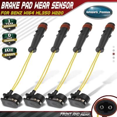 4x Front & Rear Disc Brake Pad Wear Sensor for Mercedes-Benz G55 AMG W164 ML350 - Image 1 of 4