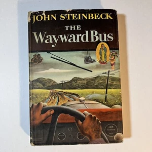 The Wayward Bus John Steinbeck 1947 Viking Press Hardcover Dust Jacket - Picture 1 of 6