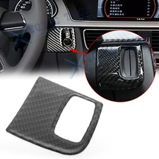 Carbon Fiber Engine Start Key Frame Cover Trim For Audi A4 B8 A5 8T S5 2008-2015