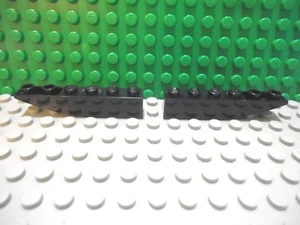Lego 2 Black 6x1 Inverted Curved Smooth Slopes brick block NEW - Picture 1 of 1