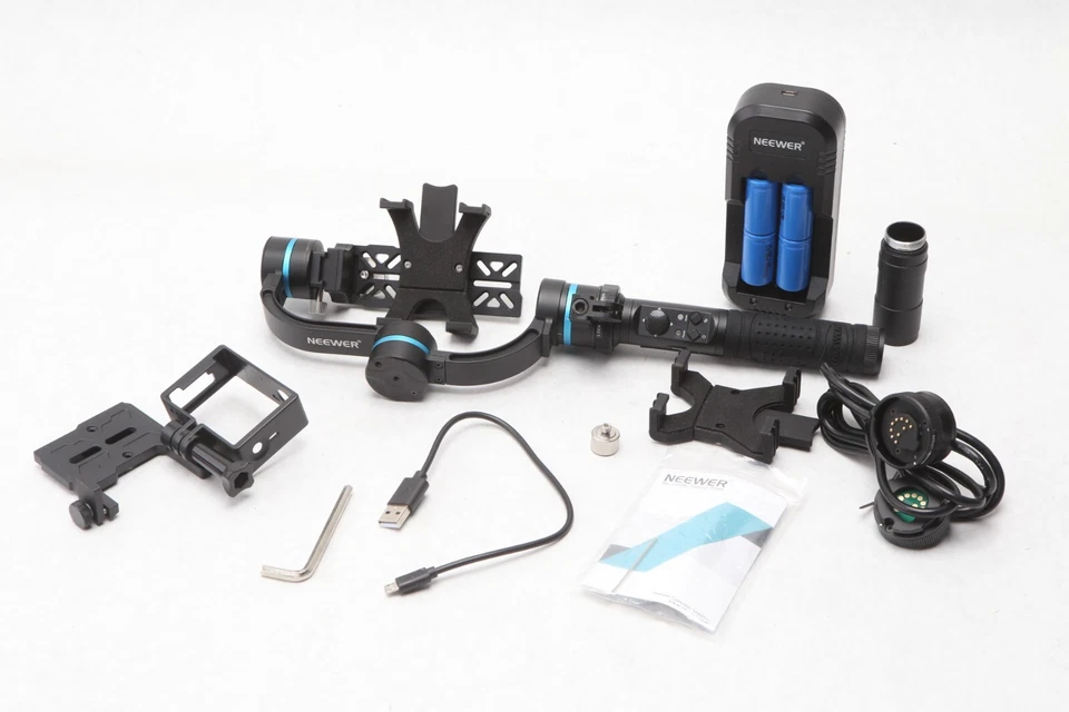 Neewer NW3D2 3-Axis Handheld Gimbal Stabilizer for GoPro and Smartphone T63 - Image 1 of 4