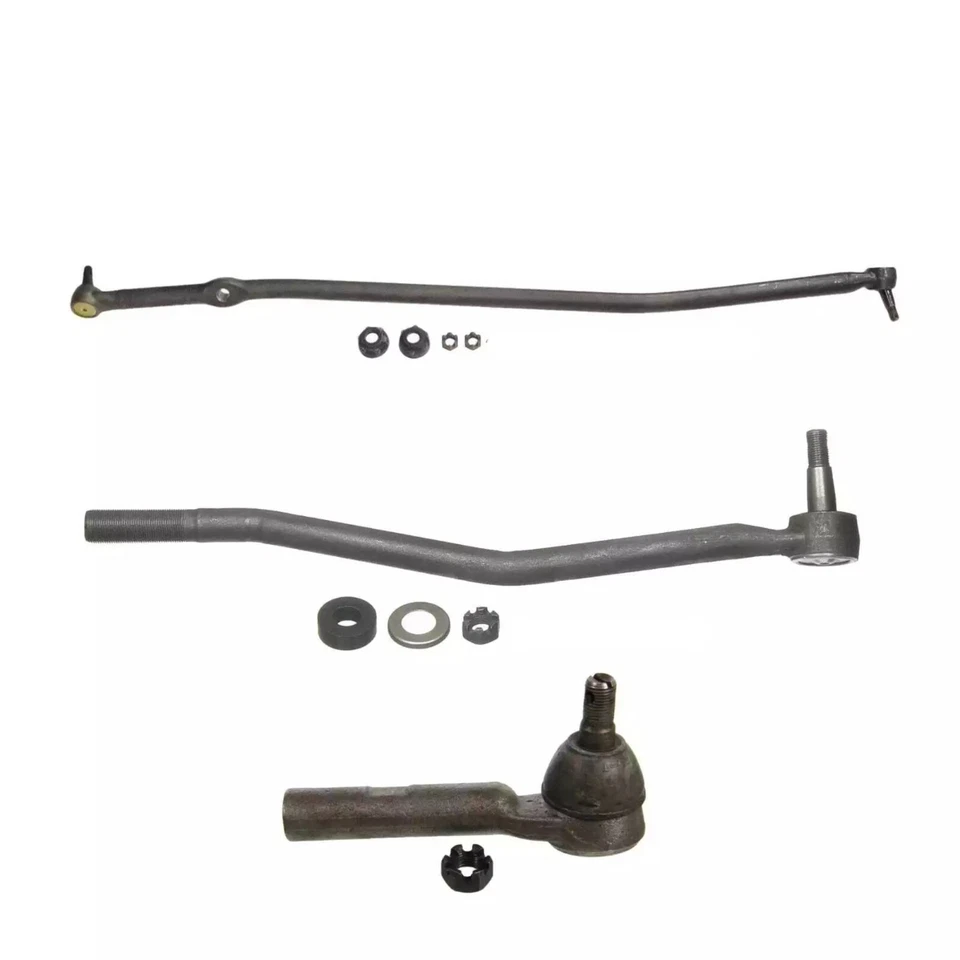 1 Front Drag Link 2 Tie Rod Ends Ford Econoline E250 E350 Van 77-91 - Image 1 of 1