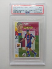 2020 21 PANINI LA LIGA MEGACRACKS PEDRI FC BARCELONA RC ROOKIE #430 PSA 10