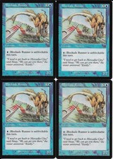 MTG: BLOCKADE RUNNER Mercadian Masques COMMON; played, Excellent condition x4