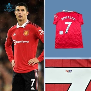 Cristiano Ronaldo Signed Manchester United 2022/23 Home Jersey W/ PSA COA - Picture 1 of 4