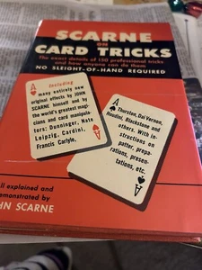 Vintage Scarne On Card Tricks by John Scarne | 1950’s Hardcover - Bild 1 von 4