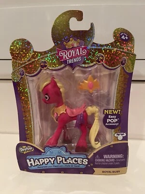 Conjunto Shopkins Royal Trends cavalo pônei rubi real lugares felizes - Imagem 1 de 2