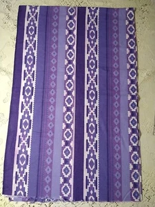 Purple Aztec Cotton Flannel Fabric 23"x42" Southwest Tribal CUT - Picture 1 of 7