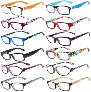12 PCS Reading Glasses Colorful Patterns and Styles Eyewear LIQUIDATION SALE - Picture 1 of 7