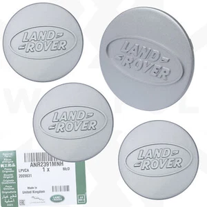 Genuine 4x 75mm Wheel Centre Caps in Metallic Silver for Land Rover Discovery 1 - Picture 1 of 7