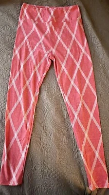Leggings Mujer Lularoe Talla Única (2-12) Rosa Usados en Excelente Condición Foto 1 de 4