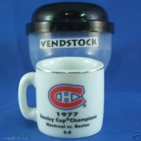 1977 MONTREAL CANADIANS CERAMIC MINI MUG NHL 1.25" TALL STANLEY CUP CHAMPIONS Cover
