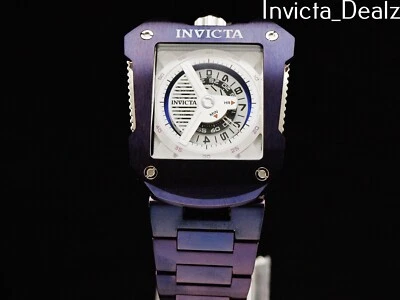 Мужские автоматические часы Invicta 48 мм S1 Rally Racing JM Correa фиолетовый белый циферблат нержавеющая сталь - Изображение 1 из 4