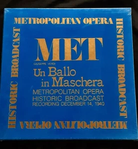 Metropolitan Opera Historic Broadcast Un Ballo Box Set RCA 1940 SEALED - Picture 1 of 3