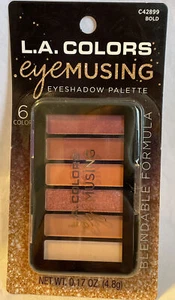 L.A. Farben Lidschatten Eyemusing BOLD Farbpalette 6 warme Rosatöne NEU - Bild 1 von 4