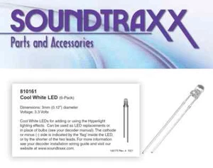 SoundTraxx 810161 | Cool White LEDs (6 Pack) | Multi Scale | Squeaky's Trains - Picture 1 of 2