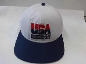 Gorra de béisbol Snapback del equipo olímpico de baloncesto de Estados Unidos OSFA AJD nueva sin etiquetas stock muerto - Imagen 1 de 7