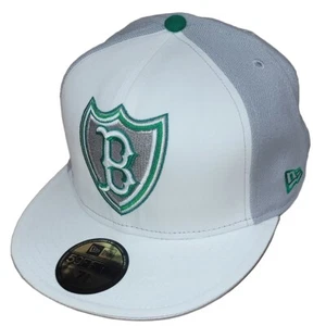 Boston Red Sox New Era 5950 Filler Fitted Hat - White/Grey - Picture 1 of 1