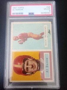1957 Topps #24 Al Dorow Washington Redskins - PSA 4 VG-EX - Picture 1 of 2