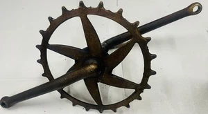 Vintage 22 Tooth Skip Tooth Sprocket & Crank - Picture 1 of 2