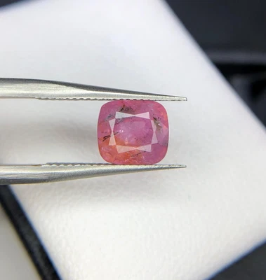 2 Ct Natural Untreated Sapphire Orangish Pink Color Gemstone From Afghanistan - Image 1 of 4