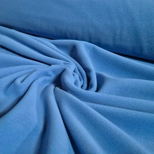 Molleton Polaire Tissu Antipilling Fleece Article au Mètre Vêtements Bleu - Foto 1 di 3
