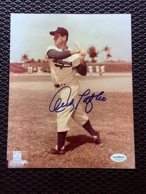 Andy Pafko Signed Autograph 8x10 Photo Dodgers JSA - Image 1 of 3