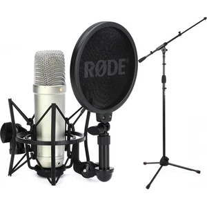 Rode NT1 5th Generation Condenser Microphone with SM6 Shockmount, Pop Filter, - Picture 1 of 1