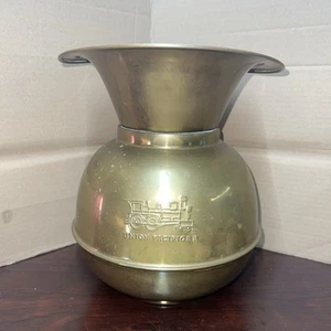 UNION PACIFIC RAILROAD Spittoon in ottone pesato - riproduzione anni '70 - Foto 1 di 7