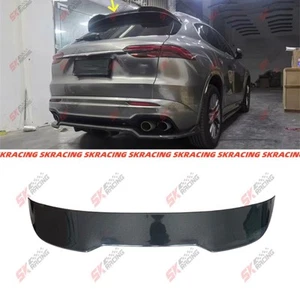 Carbon Fiber/Gloss Black Rear Roof Spoiler Wing For Maserati Grecale 23-25 Kits - Picture 1 of 29